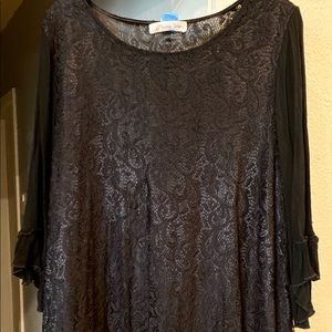 Paisley Vine Top 1X
